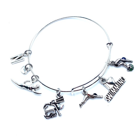 Swimming Bracelet Love To Swim May Be Personalized - Picture 4 of 7